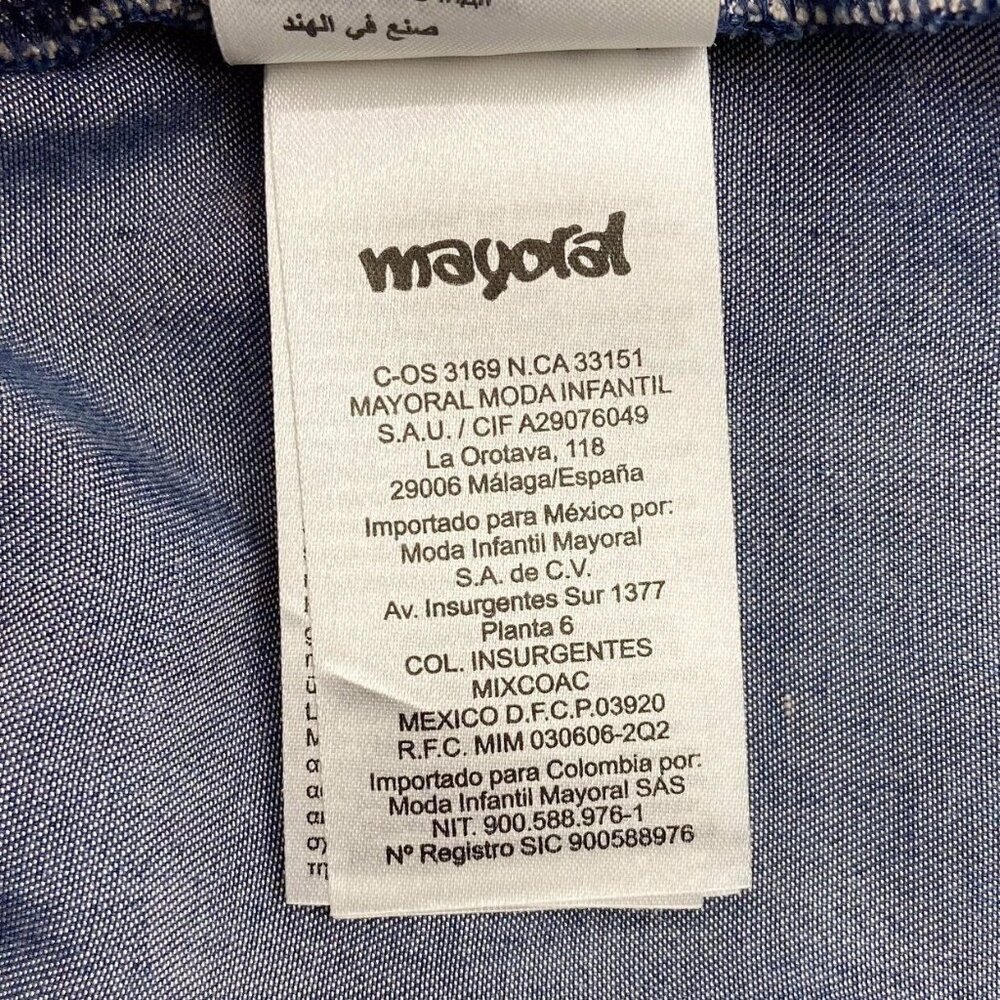 Mayoral Jeans Lace Trimmed Denim Dress - Picture 10 of 10